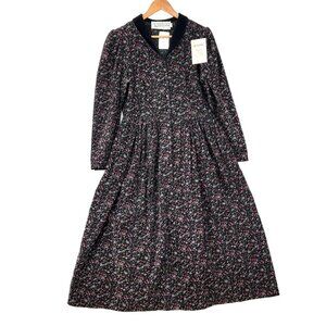Vintage Vicki Lynn Bardon Suttle & Seawinds Corduroy Long Sleeves Dress